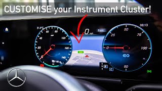 CUSTOMISE your Mercedes INSTRUMENT CLUSTER  MBUX NTG 6 [upl. by Catt]