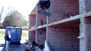 Kickflip off building [upl. by Yhtak]