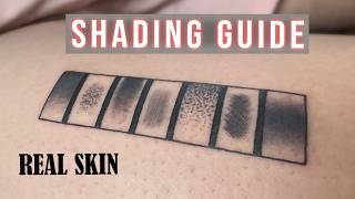 Tattoo Shading Guide on Real Skin  7 Tattoo Shading Techniques [upl. by Hembree]