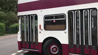 Leyland Atlantean 262 departs Cosham interchange on a special trip [upl. by Eilojne]