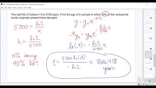 Differential Equations Lecture 5  Exponential Growth and Decay Interest Newtons Law of Cooling [upl. by Doerrer]