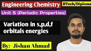 Variation in spsf orbitals energies  Periodic Properties  Engineering Chemistry RGPV [upl. by Ileane439]