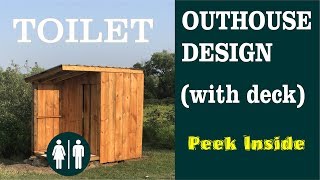 Best DIY Outhouse Design TOILET and SINK [upl. by Town]