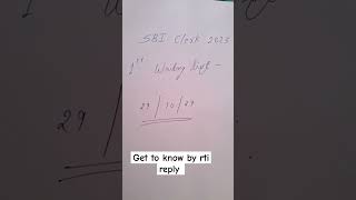 Sbi clerk waiting list date ibpsrrbpo sbiclerk sbija23 waitinglist result ibpscleark rrbpo [upl. by Inaoj117]