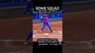 D1 Softball  Hitting for power Copy this 🤘 ncaasoftball hdrhitters softballplayers homeruns [upl. by Asenev]