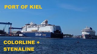 COLOR LINE  STENA LINE PORT OF KIEL [upl. by Barthelemy]