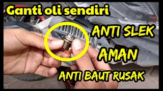 Cara ganti oli vario 125 vario 150 yang baik dan benar gantioli vario125 vario150 how oil change [upl. by Donegan]