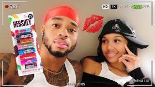 CHAPSTICK KISSING CHALLENGE   hilarious [upl. by Halilak]