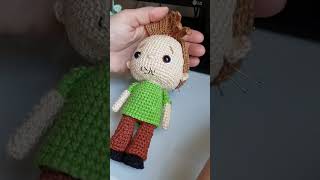 Como eu aplico o cabelo nos meus amigurumis 🎀✨️ amigurimi amigurumilove [upl. by Raffaello]