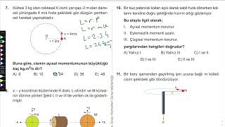 12SINIF FİZİK KAZANIM TEST 4 ÇEMBERSEL HAREKET [upl. by Shipley]