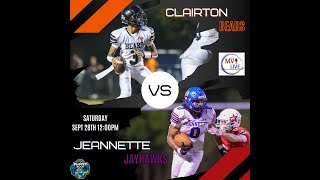 MVI Live  Clairton vs Jeannette  Football  92824 [upl. by Einohpets]