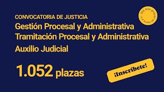 Convocatoria de Justicia 1052 plazas  Mundopositor 🌍 [upl. by Bertold915]