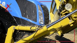 New Holland T9 with reversible fan  Cleanfix [upl. by Airetnohs]