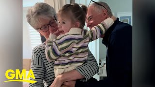 2year old’s heartwarming reunion with grandparents after a month apart goes viral [upl. by Imas162]