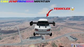 🧲CARS JUMP FROM HIGH MOUNTAIN END IN TOTAL DESTRUCTION 🤯A SHORT MOVIE BY CROWN GAMING 🎦 [upl. by Odnomyar]