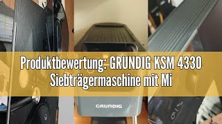 Produktbewertung GRUNDIG KSM 4330 Siebträgermaschine mit Milchaufschäumdüse Espressomaschine für [upl. by Halbeib]