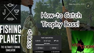 Fishing Planet Howto Catch Trophy Bass in North Carolina [upl. by Aihsenod]