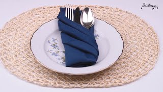 Napkin Folding Tutorial  5 Ideas To Fold Your Napkins like a Pro [upl. by Germin]