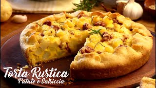 Tarta Rustica de Papas y Chorizo  Receta Italiana [upl. by Attenauq603]