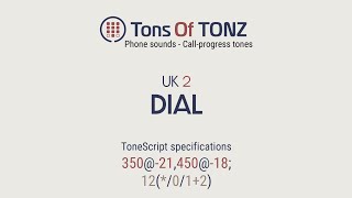 Dial tone UK 2 Callprogress tones Phone sounds Sound effects SFX [upl. by Manus]