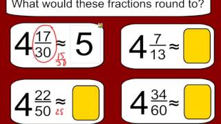 Estimating Sums and Differences with Fractions [upl. by Hymie]