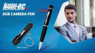 How To Use The KT1044 8GB Camera Pen  Torch [upl. by Neirol172]