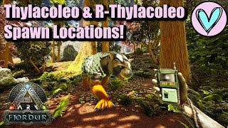 Thylacoleo amp RThylacoleo Spawn Locations  Ark Fjordur [upl. by Diandra594]