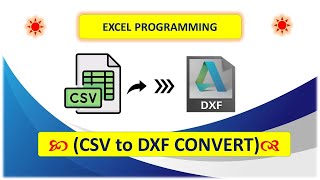 HOW TO CONVERT CSV FILE TO DXF FILE CONVERT CSV to DXF CONVERT [upl. by Htesil]