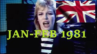 UK Single Charts  JanuaryFebruary 1981 [upl. by Gillett]