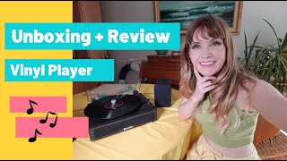 Unboxing and Review Vinyl Record Player [upl. by Nnyliram]