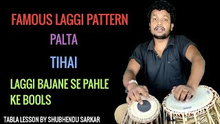 Kaharwa Fast n Popular Laggi  Palta Tihai Tabla Lesson By Shubhendu Sarkar no281 [upl. by Yurt]