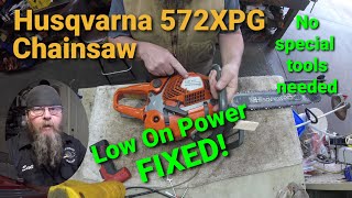 Husqvarna 572XPG Low On Power [upl. by Lorac249]