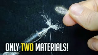 Incredibly EASY Mayfly Pattern  Beginner Fly Tying [upl. by Niaz539]