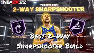 NEW NBA 2K22 Current Gen Best SG 2Way Sharpshooter Build And Badges In The Game [upl. by Amairam633]