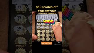 Quick Hit Expensive 50 Illinois lottery scratch off ticket reveals special winning symbol 🤍nice win [upl. by Neeka376]