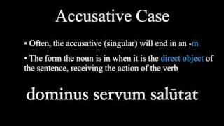 The Nominative and Accusative Cases [upl. by Russon]