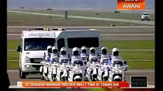 20 jenazah mangsa insiden MH17 tiba di tanah air [upl. by Iadam216]