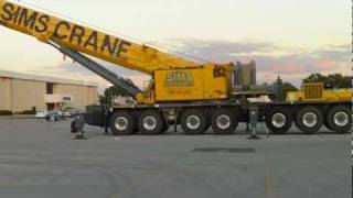 Huge Crane Grove OMK7550 GMK7450 mobile crane [upl. by Ahsiuqel1]