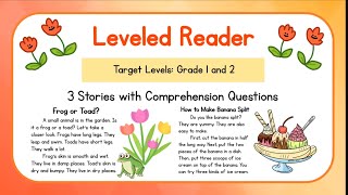 Reading for Grade 1 and Grade 2  Reading Comprehension  Learn English Through Stories Set 14 [upl. by Shani]