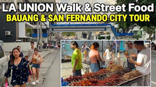 Bauang to San Fernando City TOUR  LA UNION Street Food Walk Tour amp Bus Ride PHILIPPINES [upl. by Jonathan]