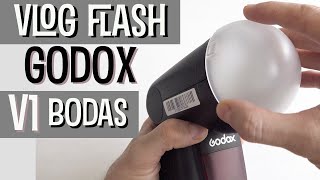 Vlog Flash Godox V1 para bodas [upl. by Attenrad]