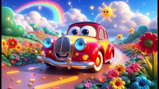 Learning Colors  Colorful Cars  Nursery Rhymes amp Kids Songs [upl. by Earased]