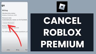 How To Cancel Roblox Premium Quick amp Easy [upl. by Utham204]