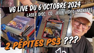 Vide grenier live 061024  2 Pépites PS3  jeux vidéo laser disc CD Bluray Cassette audio [upl. by Bein]