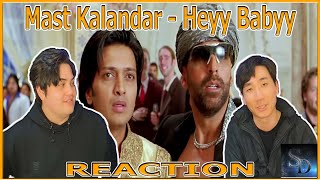 Mast Kalandar  Heyy Babyy REACTION  Akshay Kumar  Vidya Balan  Fardeen Khan  Riteish  SRK [upl. by Yemac]