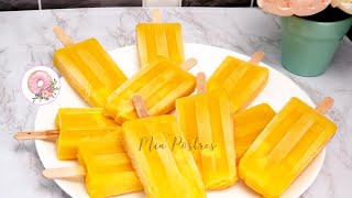 PALETAS DE MANGO 🥭 paletas heladas de mango😋 [upl. by Cissy]