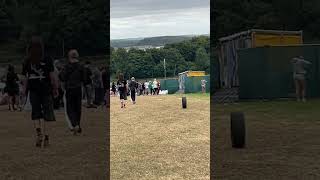 Boomtown Tyre Rolling boomtown rave festival festivals boomtown2024 2024 2024shorts [upl. by Gipps]