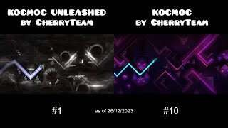 KOCMOC UNLEASHED 1 vs KOCMOC 10  Geometry Dash 22 [upl. by Aicatsana951]