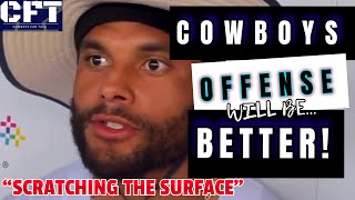 Dak speaks on The COWBOYS offense “Just scratching the surface” Zekes leadership amp Contract TALKS [upl. by Nevlin]