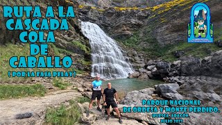 27 K  Ruta a la Cascada Cola de Caballo por la Faja Pelay Valle de Ordesa Huesca Aragón [upl. by Monjan]